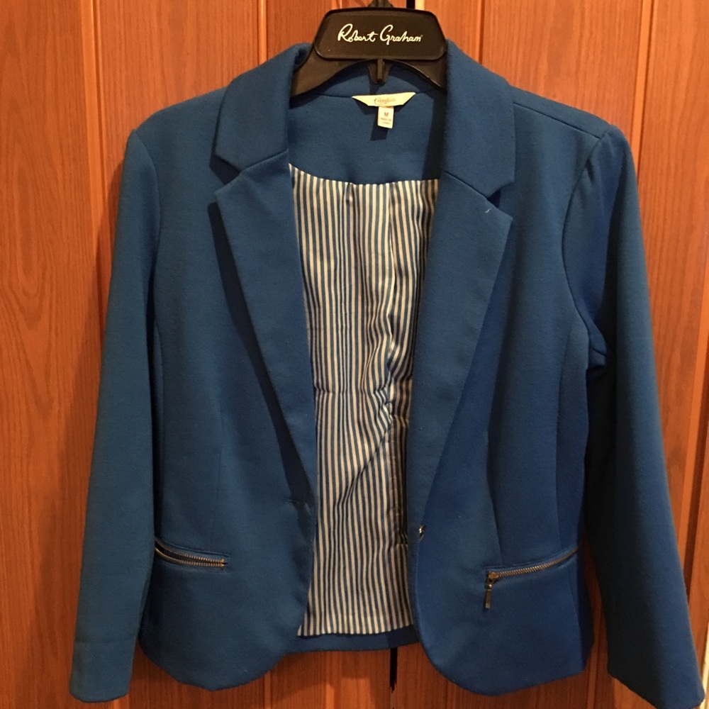 blue blazer jacket